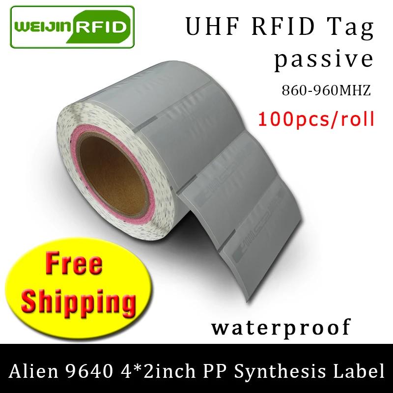 UHF RFID ± EPC 6C ƼĿ ܰ 9640 PP  915mhz868 mhz860-960mhz H3 100pcs     RFID 